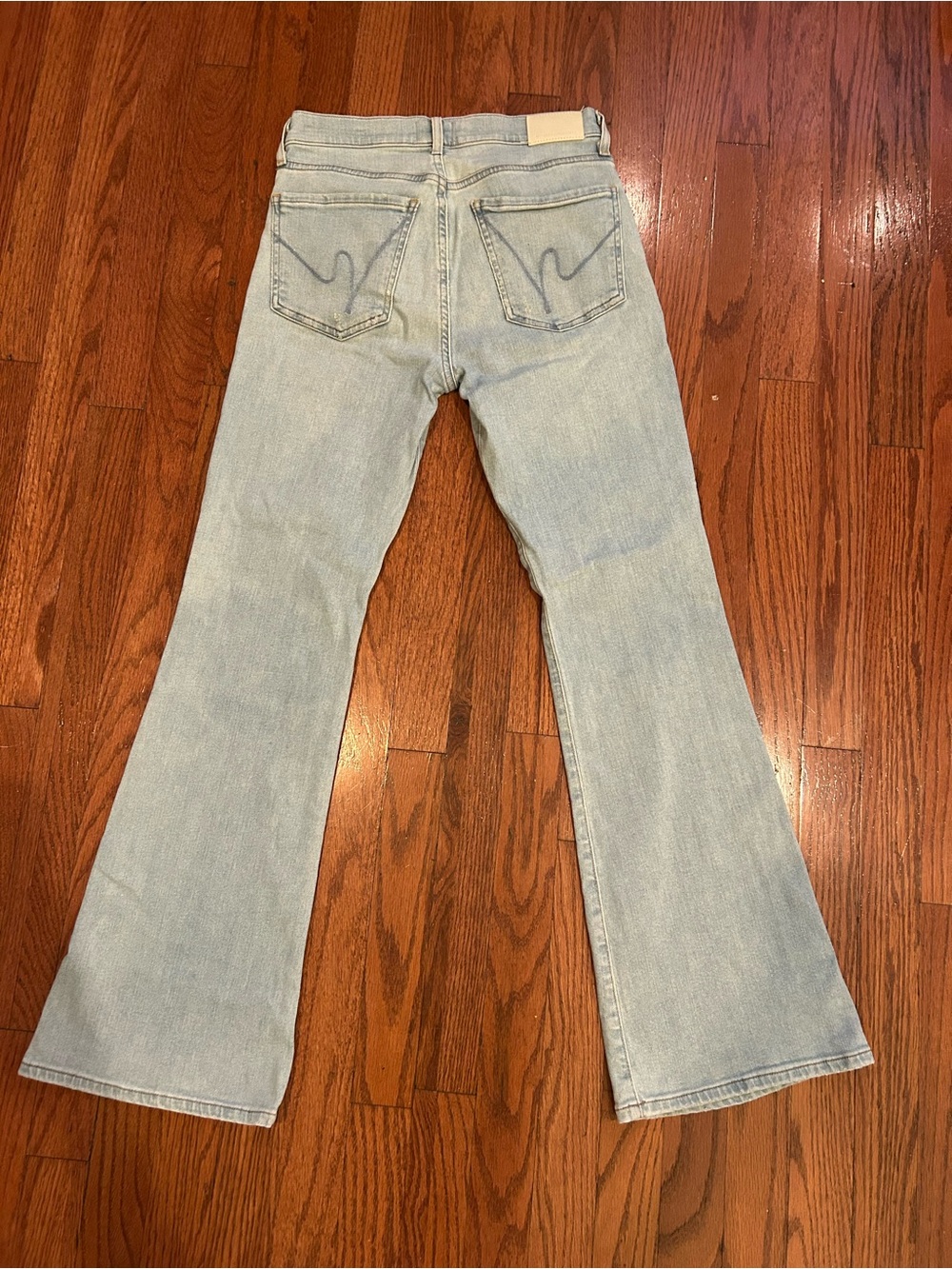 Citizens of Humanity Emannuelle Flare Jeans Light Wash Stretch Denim Sz 26 - Picture 3 of 10